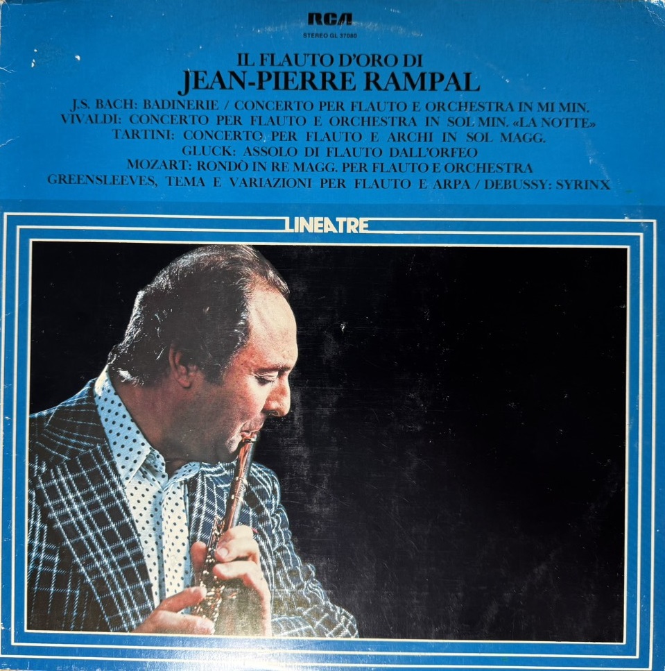 Jean-Pierre Rampal Il Flauto DOro Di Jean-Pierre Rampal LP/1978/Classical/Italy/Nm