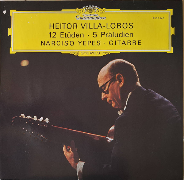 Heitor Villa-Lobos, Narciso Yepes '12 Etuden, 5 Praludien' LP/1978/Classical/Germany/Nm