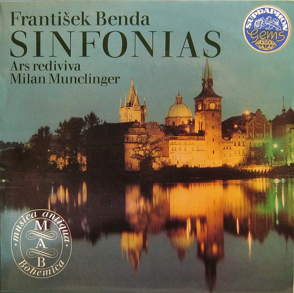 Frantisek Benda, Milan Munclinger, Ars Rediviva Ensemble Sinfonias 2LP/1974/Classical/Czech/Nm