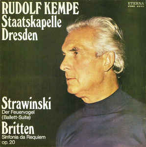 ����� �����������, Benjamin Britten, Rudolf Kempe Der Feuervogel LP/1978/Classical/Germany/Nm