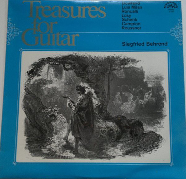Siegfried Behrend Treasures For Guitar LP/1967/Classical/Czech/Nm