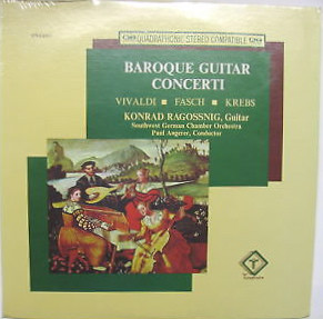 Antonio Vivaldi, Konrad Ragossnig 'Baroque Guitar Concerti' LP/1974/Classical/US/Nm Antonio Vivaldi, Konrad Ragossnig 'Baroque Guitar Concerti' LP/1974/Classical/US/Nm