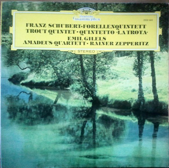 Franz Schubert 'Forellenquintett, Trout Quintet, Quintetto La Trot' LP/1976/Classical/Germany/Nm