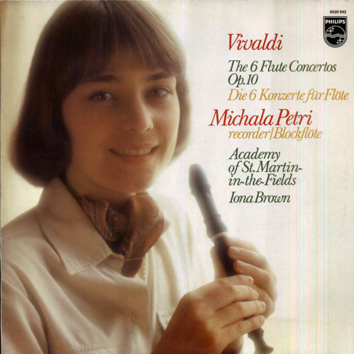 Antonio Vivaldi, Michala Petri 'The 6 Flute Concertos, Op. 10' LP/1980/Classical/Holland/Nm