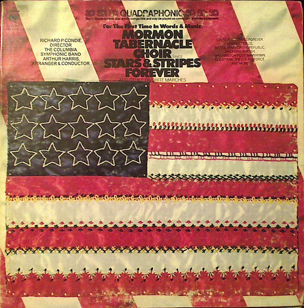 Mormon Tabernacle Choir 'Stars & Stripes Forever And Other Favorite Marches' LP/1973/Marches/US/Nm Mormon Tabernacle Choir 'Stars & Stripes Forever And Other Favorite Marches' LP/1973/Marches/US/Nm