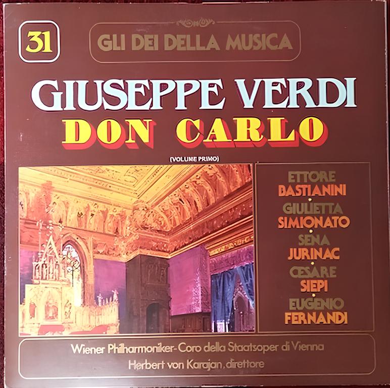 Giuseppe Verdi, Herbert von Karajan Don Carlo 3LP/1982/Classical/Italy/Ex