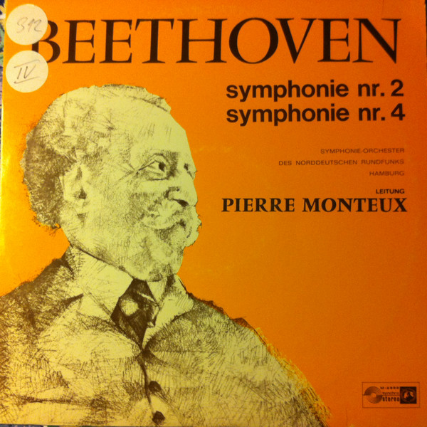 Ludwig van Beethoven, Pierre Monteux Symphonie Nr. 2, Symphonie Nr. 4 LP/1978/Classical/Germany/Nm