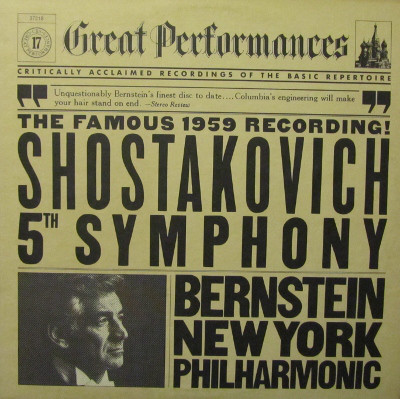 ������� ����������, Leonard Bernstein Symphony No. 5 LP/1982/Classical/US/Nm