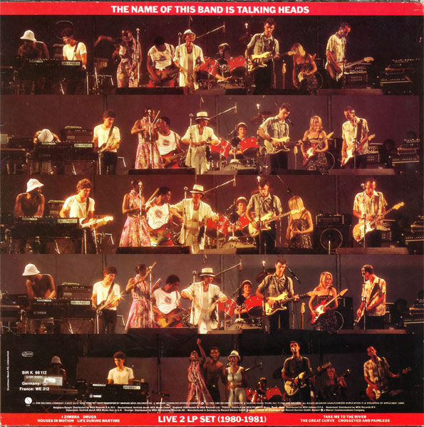 Talking Heads 'The Name Of This Band Is Talking Heads' 2LP/1982/Rock/Germany/Nm Talking Heads 'The Name Of This Band Is Talking Heads' 2LP/1982/Rock/Germany/Nm