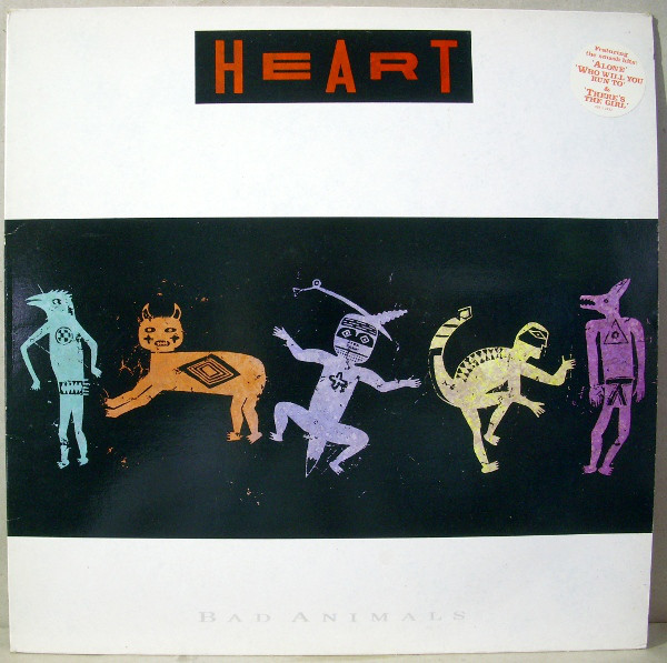 Heart 'Bad Animals' LP/1987/Pop Rock/Japan/Nm