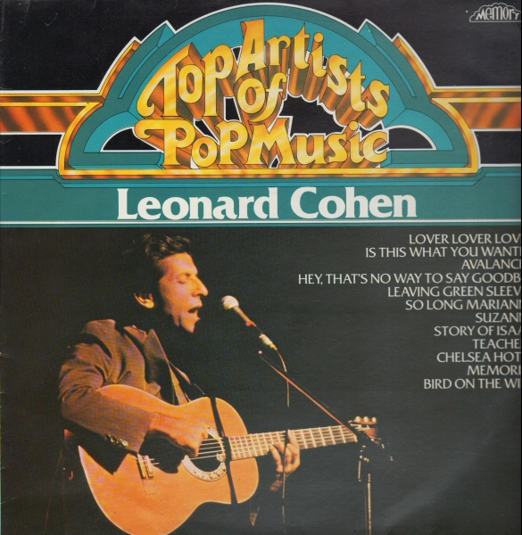 Leonard Cohen Top Artists Of Pop Music LP/1982/Folk Rock/Germany/Nm