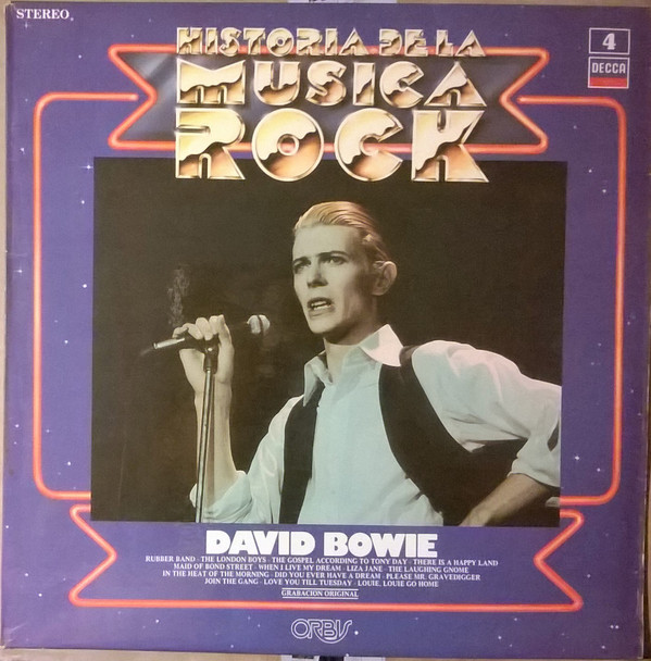 David Bowie 'Historia De La Musica Rock' LP/1981/Rock/Spain/Nm David Bowie 'Historia De La Musica Rock' LP/1981/Rock/Spain/Nm